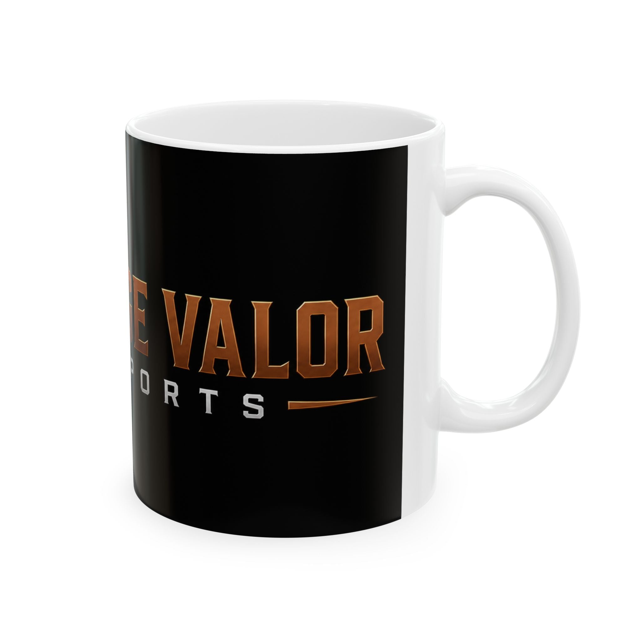 Forge Valor Sports Ceramic Mug — Motivational Gym Coffee Cup (11oz & 15oz)