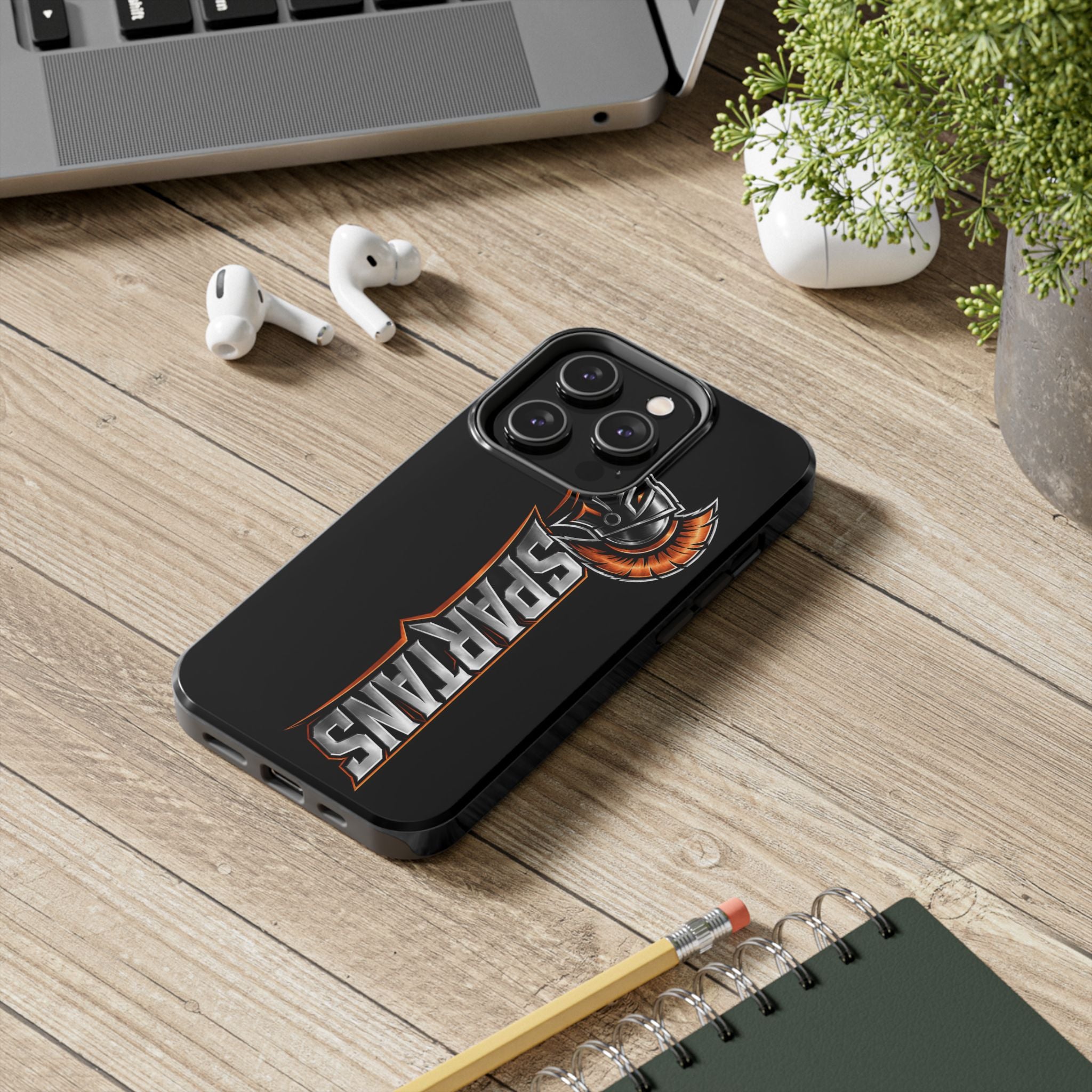 Spartans Tough Phone Case — Rugged Protective Phone Cover with Spartan Helmet Design