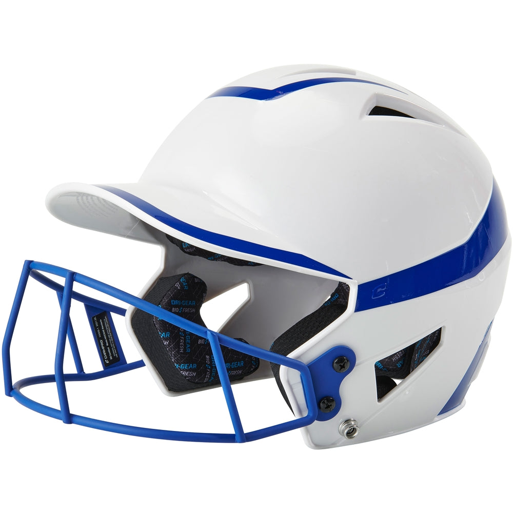 TWO-TONE SOFTBALL HELMET W/MASK