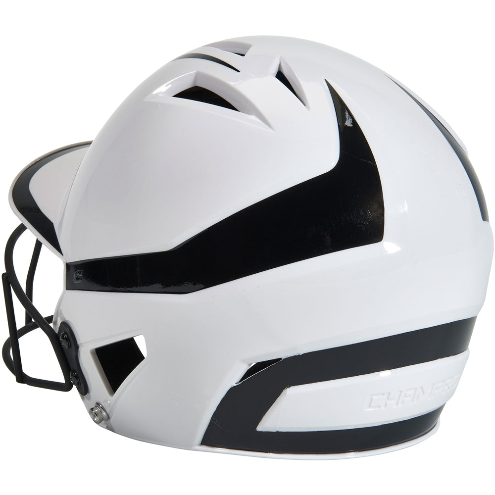 TWO-TONE SOFTBALL HELMET W/MASK