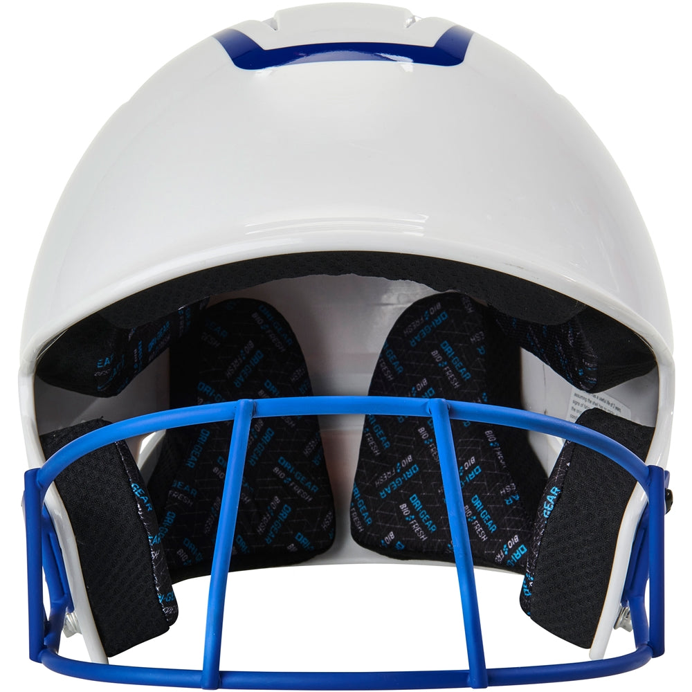 TWO-TONE SOFTBALL HELMET W/MASK