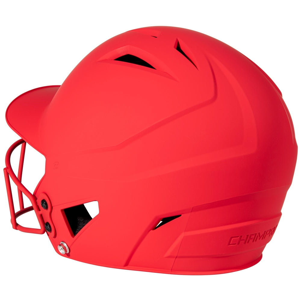 HX MATTE SOFTBALL HELMET W/FACEMASK