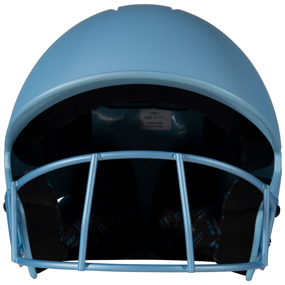 HX MATTE SOFTBALL HELMET W/FACEMASK